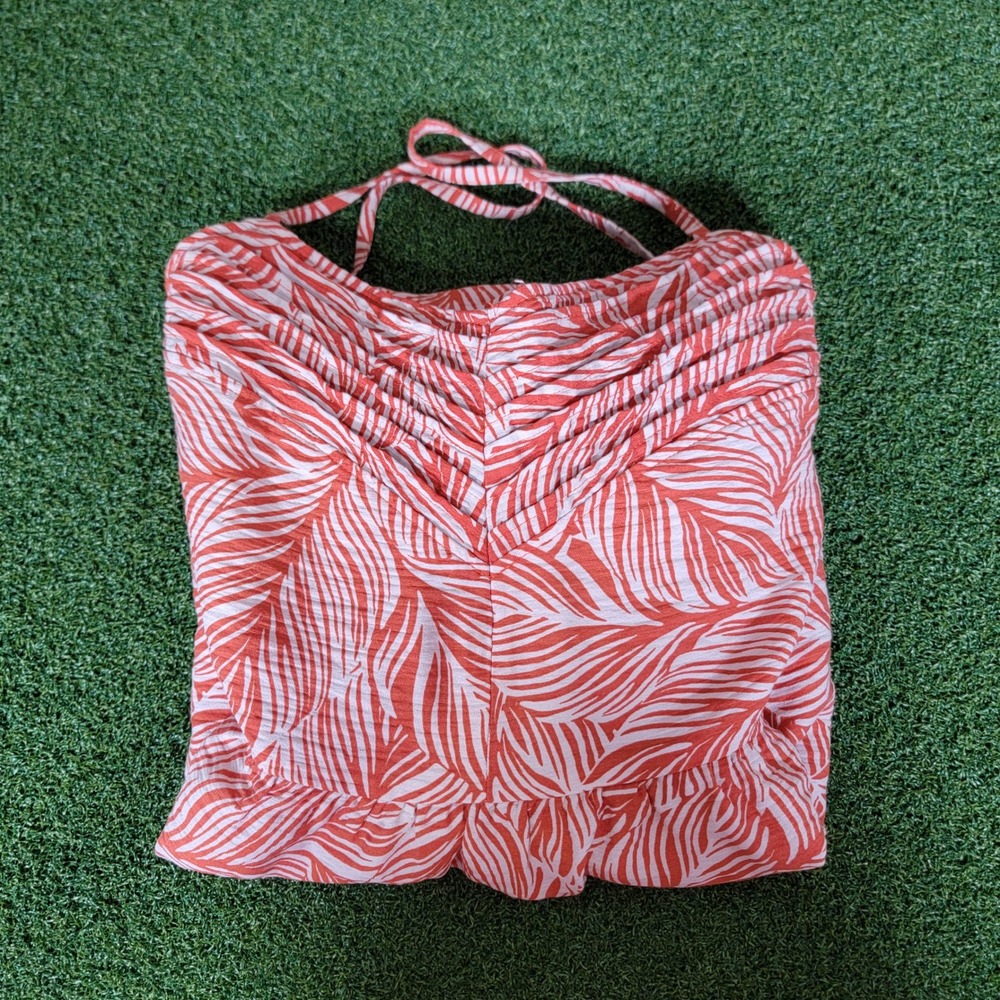 Apricot Geo Leaf Camisole‎ Mini Dress Size M